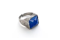Ring Antracite Man Anelli in Silver Lapislazzulo A36 RE BLU - A36 RE BLU
